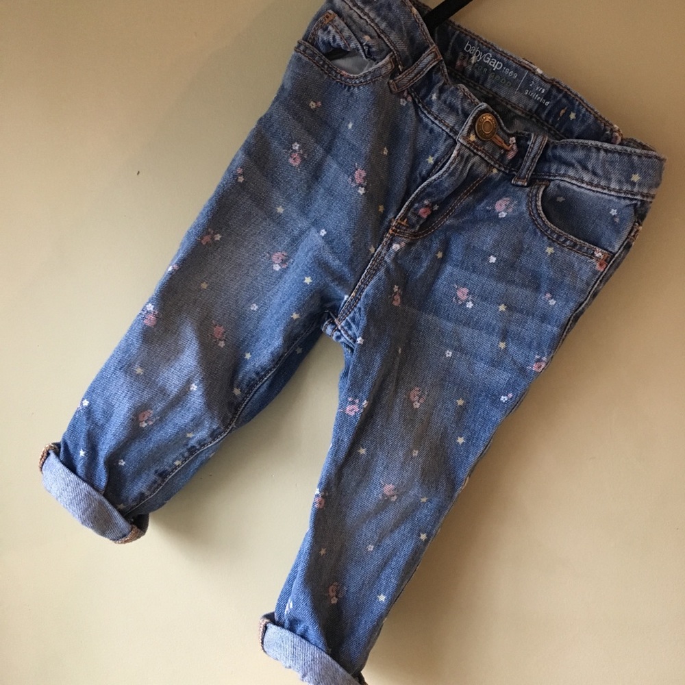 Floral Denim Gap Toddler Girls
